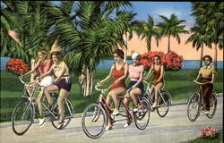 A popular pastime in Palm Beach, Florida Postcard Postcard