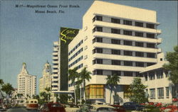 Magnificent Ocean Front Hotels Postcard