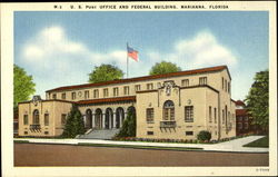 U.S. Post Office and Federal Building Marianna, FL Postcard Postcard