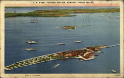 U.S. Naval Torpedo Station Newport, RI Postcard Postcard