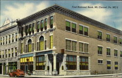 First National Bank Mount Carmel, PA Postcard Postcard