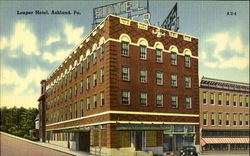 Loeper Hotel Ashland, PA Postcard 