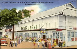 Hanson's Restaurant, Bar, & Grille, Hanson's Amusement Park Postcard