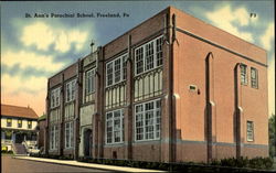 St. Ann's Parochial School Freeland, PA Postcard Postcard