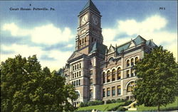 Court House Pottsville, PA Postcard 