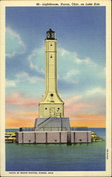 Lighthouse on Lake Erie Postcard