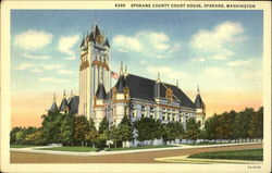 Spokane County Court House Postcard