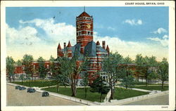 Court House Bryan, OH Postcard Postcard