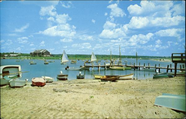 Beach and Sail Boats Weekapaug Rhode Island