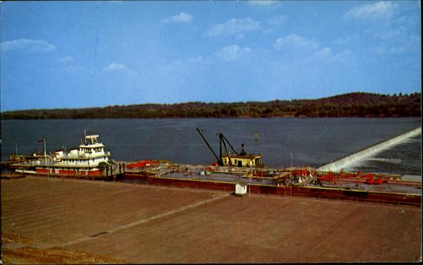 Ohio River Lock and Dam Golconda Illinois
