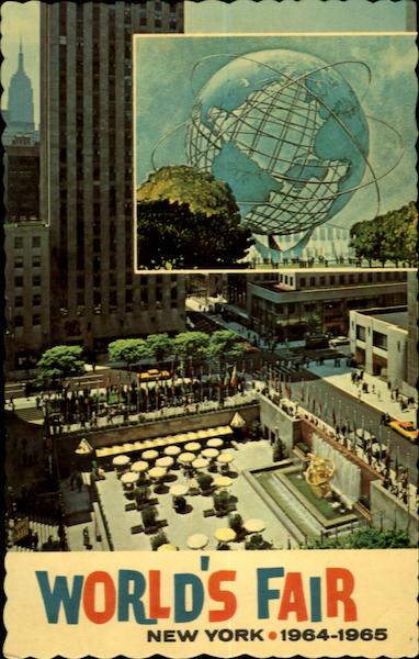 Unisphere and Rockefeller Center 1964 NY Worlds Fair