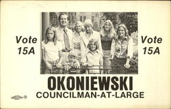 Okoniewski Councilman-At-Large Postcard