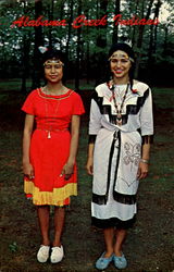 Alabama Creek Indians Atmore, AL Native Americana Postcard Postcard