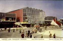 Fairway and Transport Pavilion - South Bank Exhibition Postcard