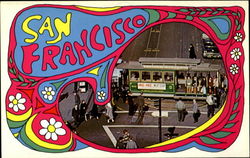 San Francisco - Hippie Art Postcard