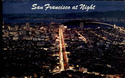 San Francisco at Night Postcard