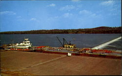 Ohio River Lock and Dam Golconda, IL Postcard Postcard