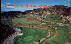 The fabulous Castaways Restaurant and the beautiful De Bell Golf Course Burbank, CA Postcard Postcard