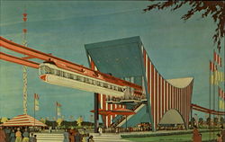 The AMF Monorail 1964 NY Worlds Fair Postcard Postcard