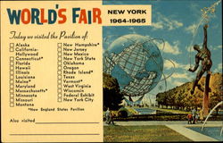 Plaza of the Astronauts - The Rocket Thrower Postcard