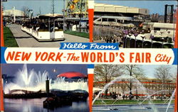 Hello From New York The World's Fair city Postcard