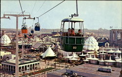 Riding the Swiss Sky Ride Postcard