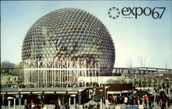 Expo 67 The Pavilion of the United States Postcard