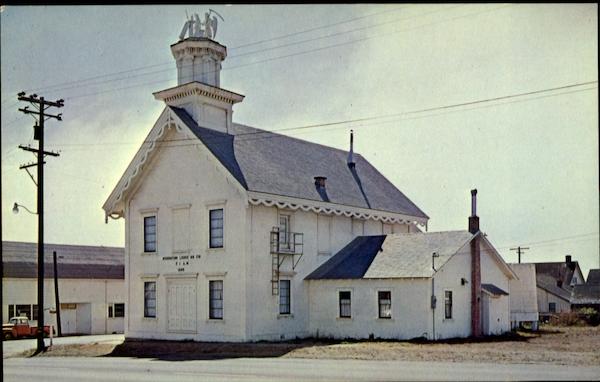 Old Masonic Temple at Mendocino California