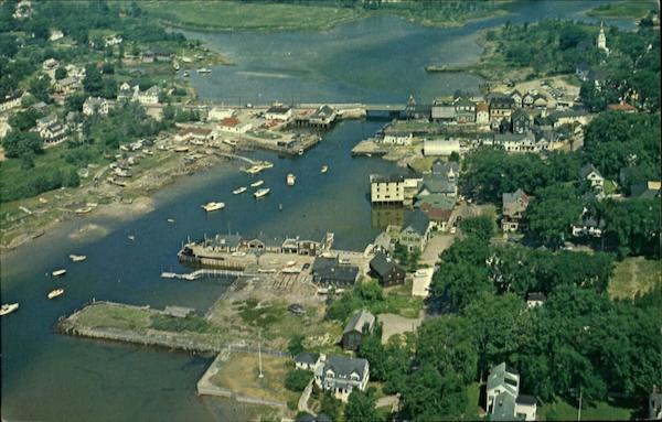 View of the Harbour and Town Kennebunkport Maine