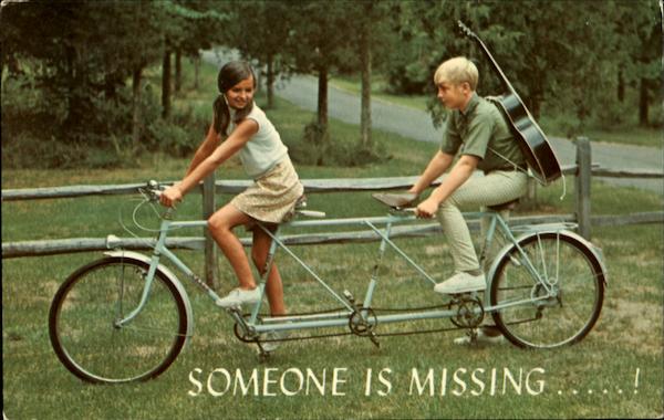 Tandem Bike Someone is missing.....! Bicycles