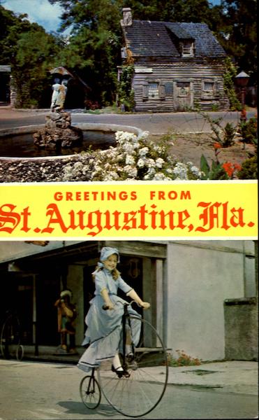Greetings from St. Augustine, Fla Florida