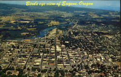 Bird's eye view of Eugene, Oregon Postcard Postcard