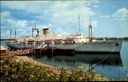 219 Maine Maritime Academy Training Ship "State of Maine" Postcard
