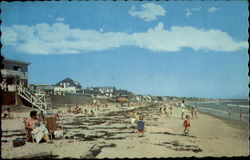 Wells Beach, Maine Postcard