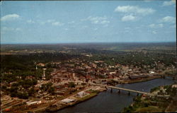 Aerial View Bangor, ME Postcard Postcard