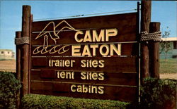 Camp Eaton - Trailer Sites, Tent Sites, Cabins Postcard