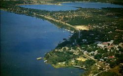 Airview of Mount Dora Florida Postcard Postcard