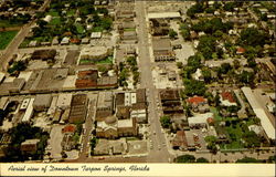 Aerial view of Downtown Tarpon Springs, Florida Postcard