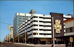 Looking west along Central Avenue Postcard