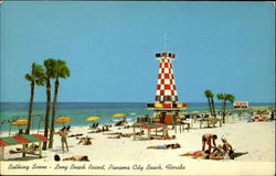 Bathing Scene Panama City Beach, FL Postcard Postcard