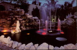 Webb City's Water Falls and Ballet Postcard