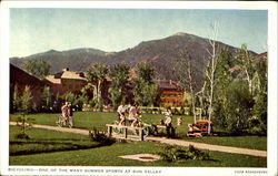 Sun Valley Idaho Postcard Postcard