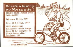 Here's A Hurry Up Message! Modern (1970's to Present) Postcard Postcard