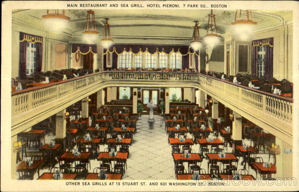 Main resturant and sea grill hotel pieroni Boston Massachusetts