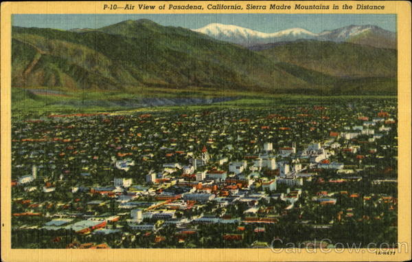 Airview of Pasadena, California