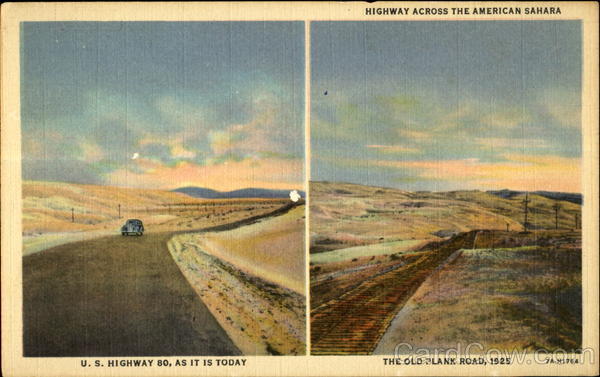 Highway across the American Sahara Death Valley California