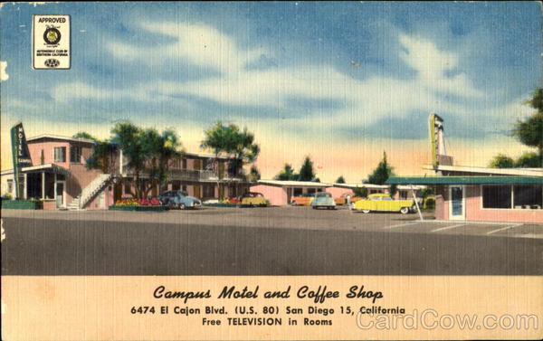 Campus Motel and Coffee Shop San Diego California