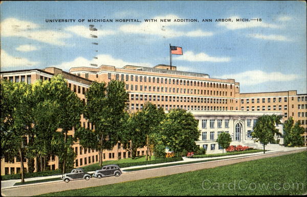 University of Michigan Hospital, with new addition Ann Arbor