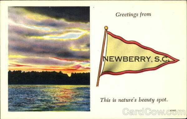 Greetings from Newberry, S.C South Carolina