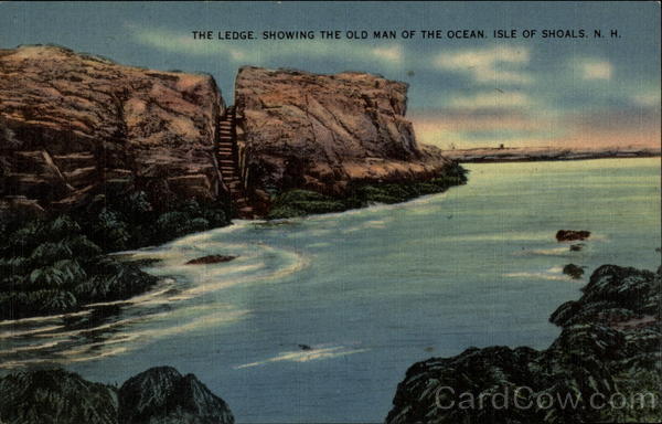 The Ledge, Showing the Old Man of the Ocean Isles of Shoals New Hampshire